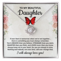 To My Daughter Necklace From Mom, Mother Daughter Necklace Gift From Mom And Dad, Birthday Gifts For Daughters From Mothers, Father Daughter Gifts From Mom, Gifts For Daughter From Dad