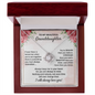 Granddaughter Necklace From Grandma To Granddaughter Gifts From Grandma Nana, To My Granddaughter Necklaces From Grandpa, Birthday Gifts For Granddaughter Jewelry With Message Card And Gift Box