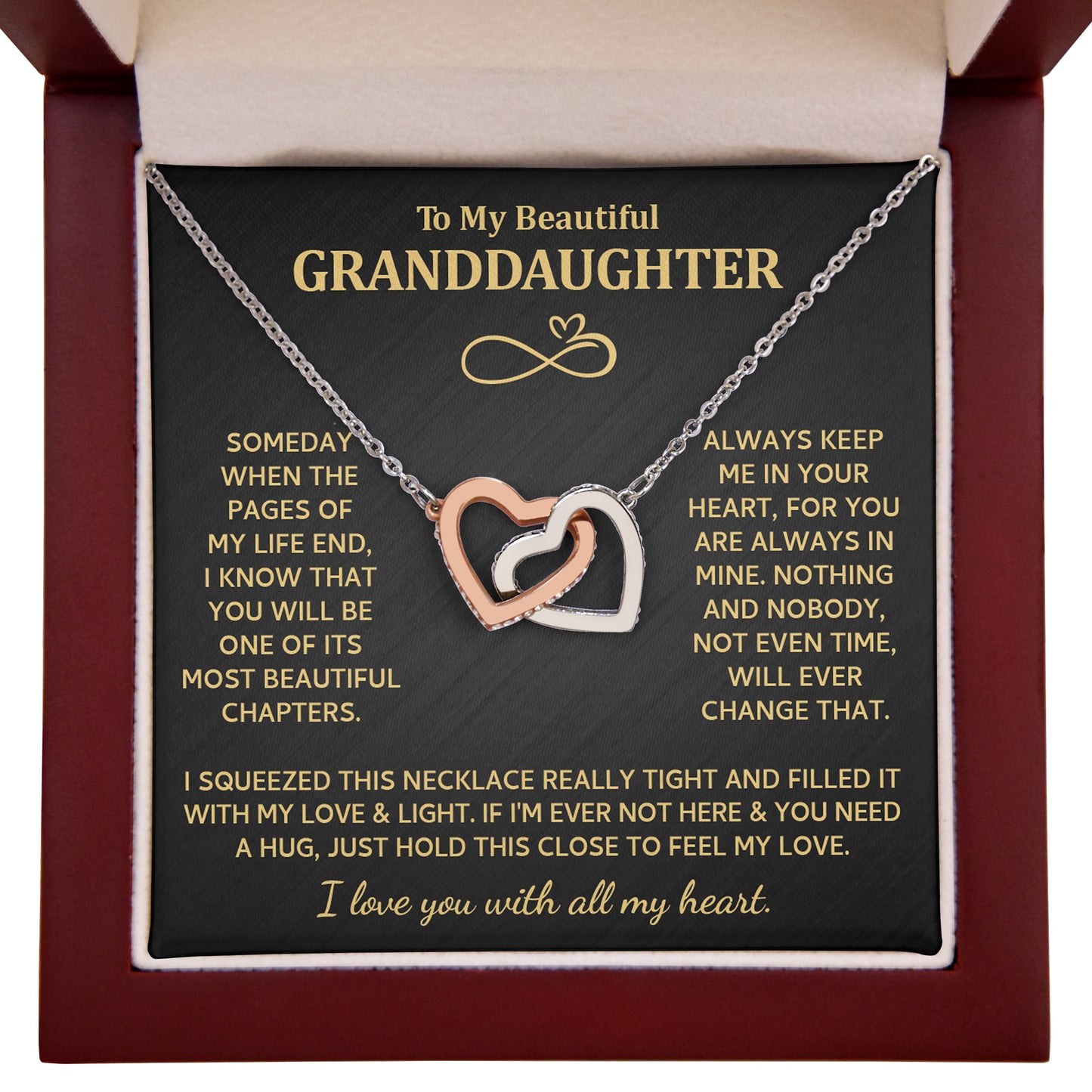 To My Granddaughter Necklace