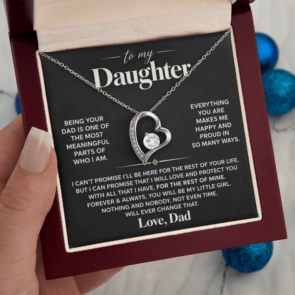 To My Daughter - Being Your Dad - Forever Love Necklace