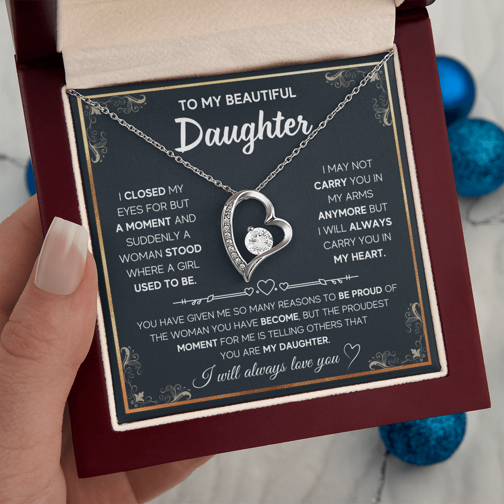 Daughter - I closed My Eyes - Forever Love Necklace