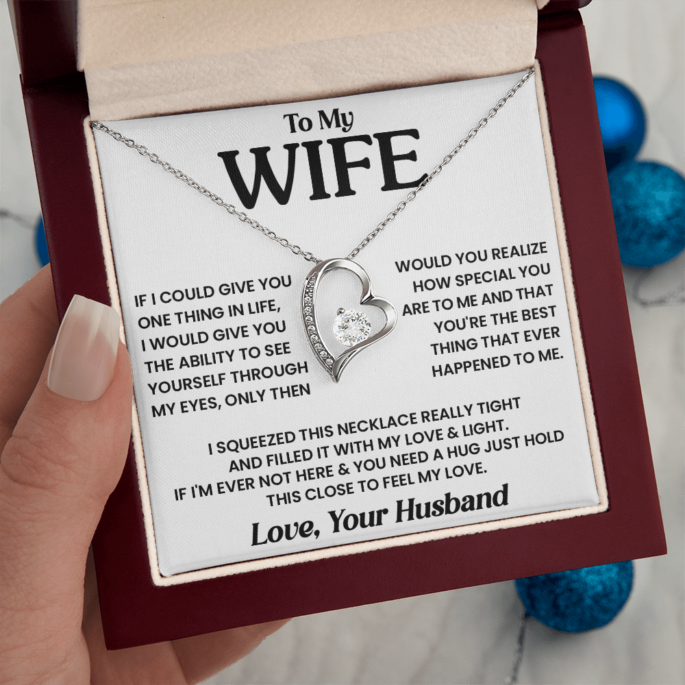 To My Wife - Best Thing - Forever Love Necklace