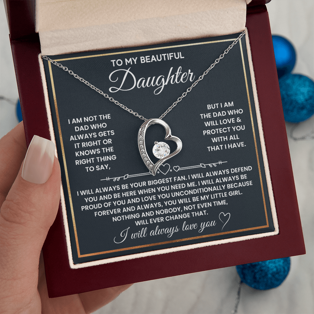 DS-1507599 - Daughter - Biggest fan - Forever Love Necklace