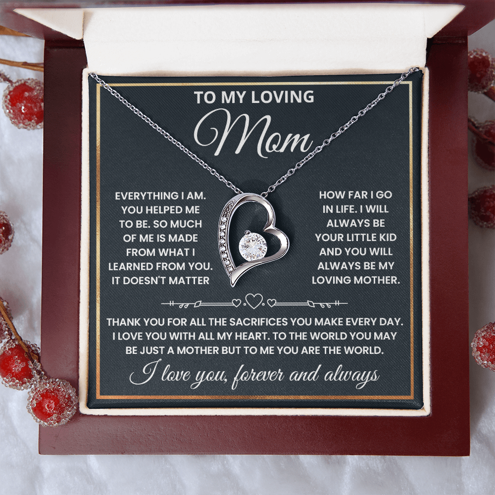 Mom - Everything I Am - Forever Love Necklace