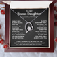 Necklace For Bonus Daughter - Forever Love Necklace - Black