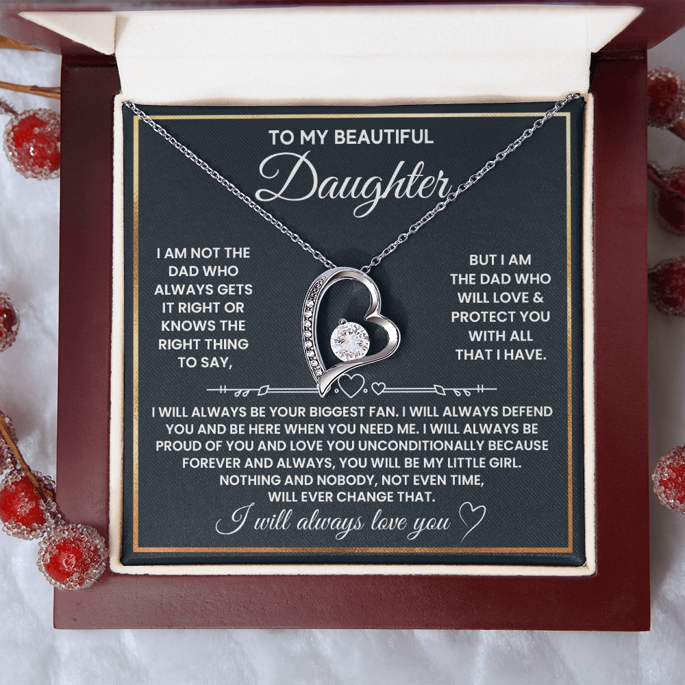 DS-1507599 - Daughter - Biggest fan - Forever Love Necklace