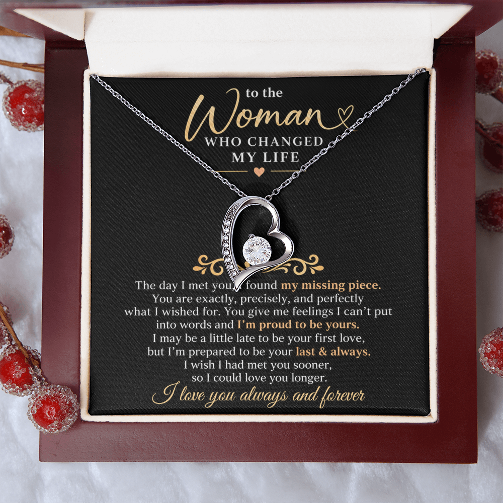 To The Woman Who Changed My Life - Forever Love Necklace