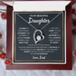 Daughter -  I closed my eyes - Dad - Forever Love Necklace