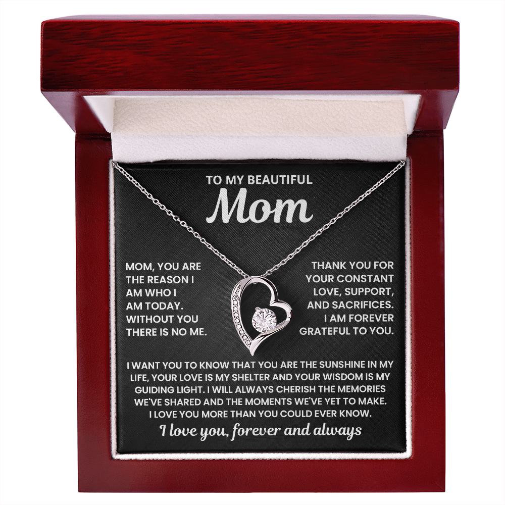 Mom - Without You There Is No Me - Forever Love Necklace