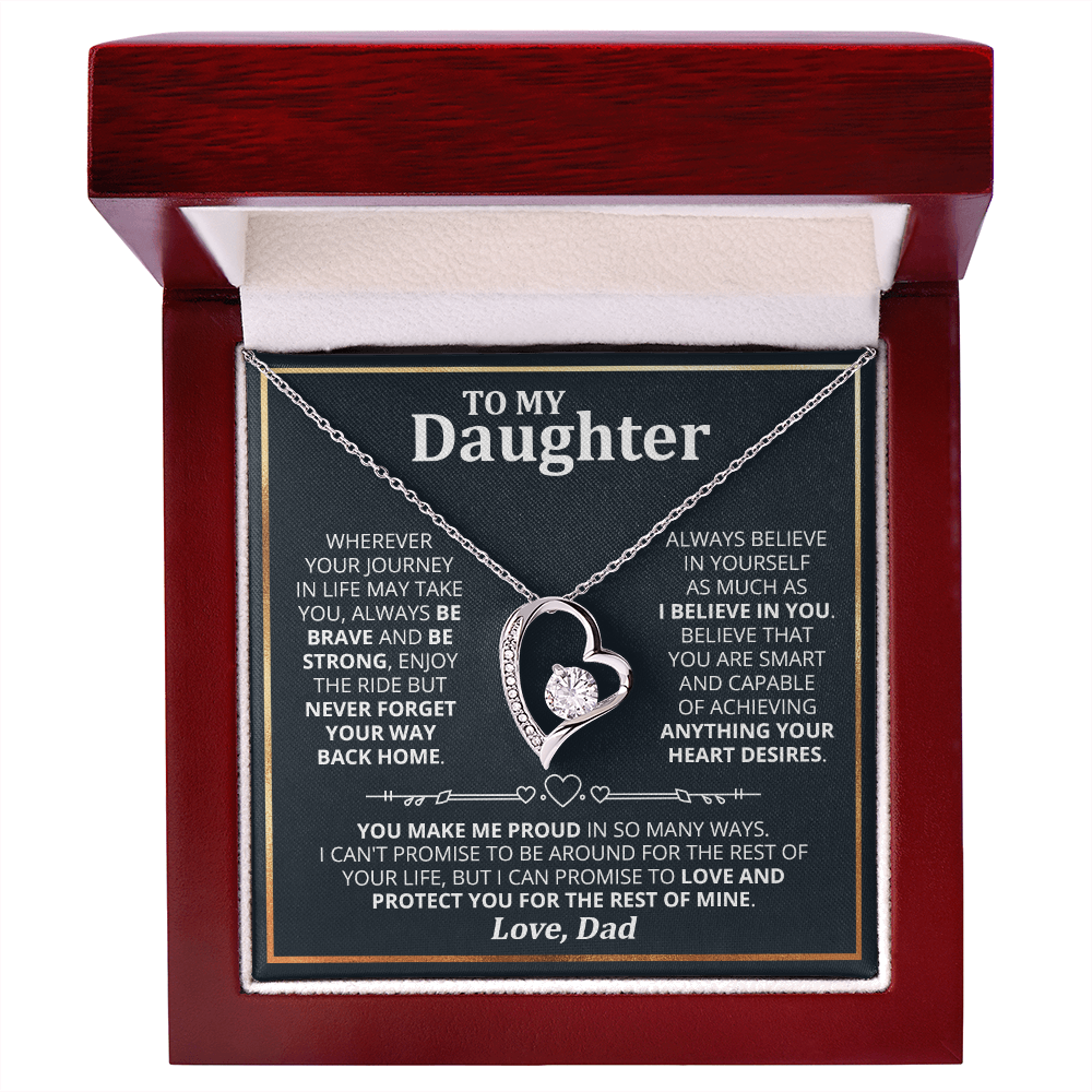 DS-1507590 - Daughter - Wherever your journey - Forever Love Necklace