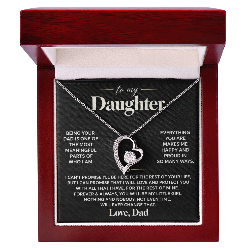 To My Daughter - Being Your Dad - Forever Love Necklace