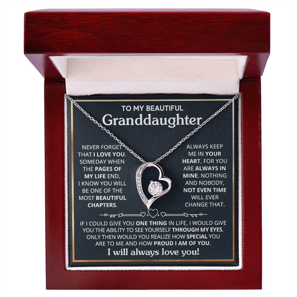 Granddaughter - If I could - Forever Love Necklace
