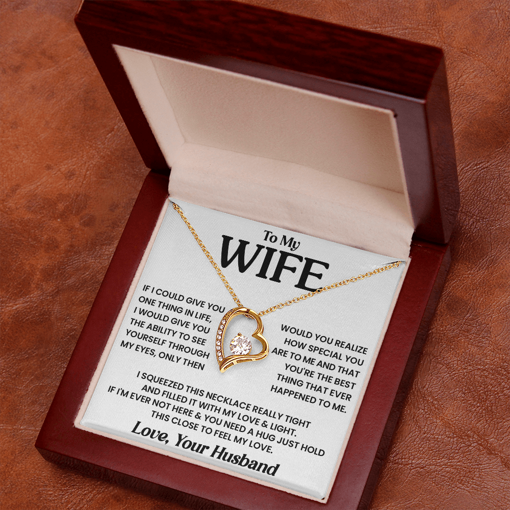 To My Wife - Best Thing - Forever Love Necklace