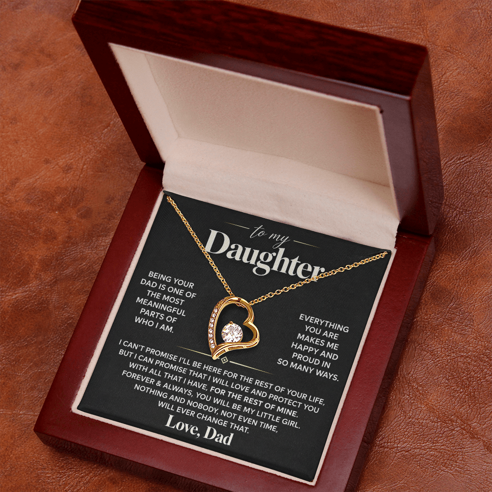 To My Daughter - Being Your Dad - Forever Love Necklace