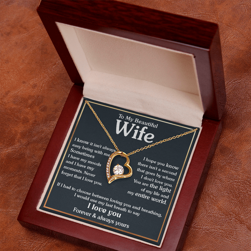 To My Wife - Last Breath - Forever Love Necklace