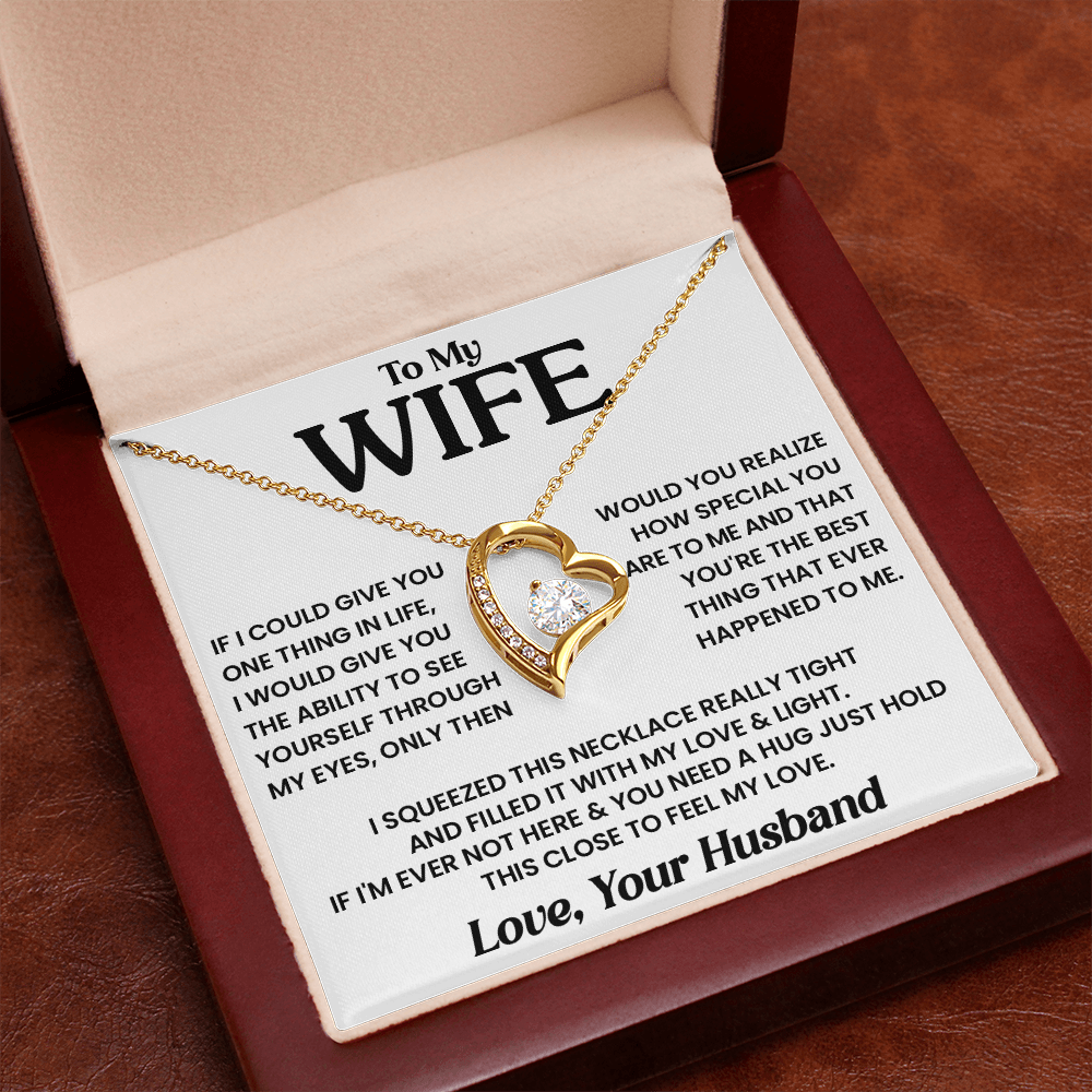 To My Wife - Best Thing - Forever Love Necklace