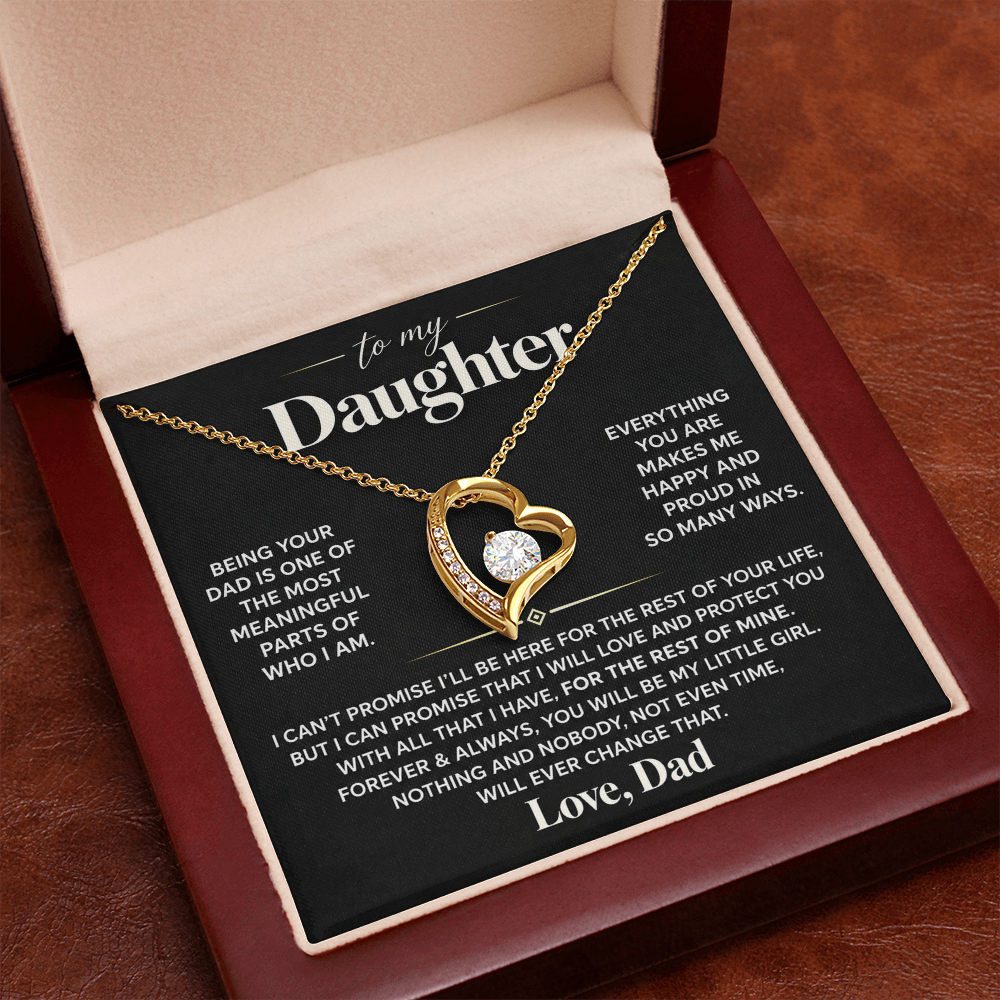 To My Daughter - Being Your Dad - Forever Love Necklace