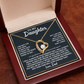 To My Daughter - I Am Not The Dad - Forever Love Necklace