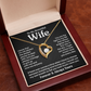 To My Wife - Breathing - Forever Love Necklace