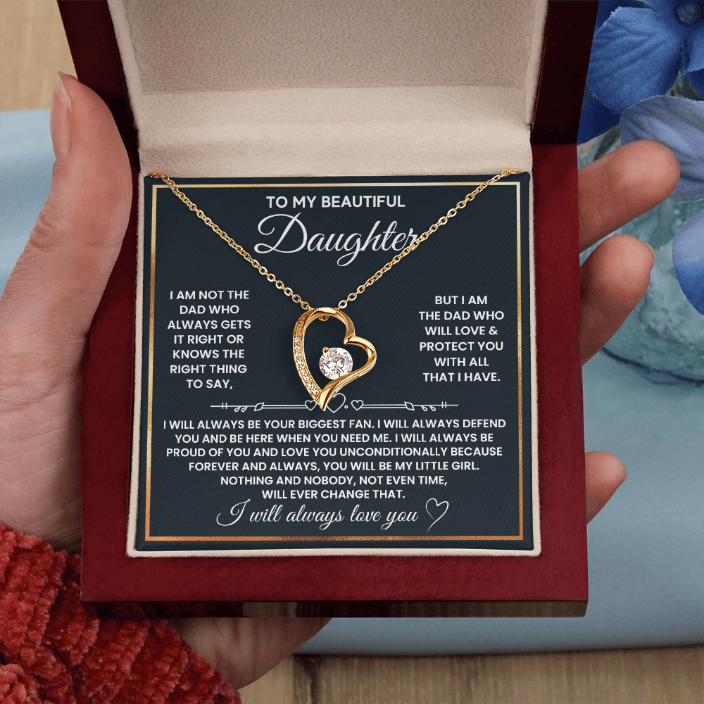 DS-1507599 - Daughter - Biggest fan - Forever Love Necklace