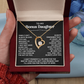 Necklace For Bonus Daughter - Forever Love Necklace - Black