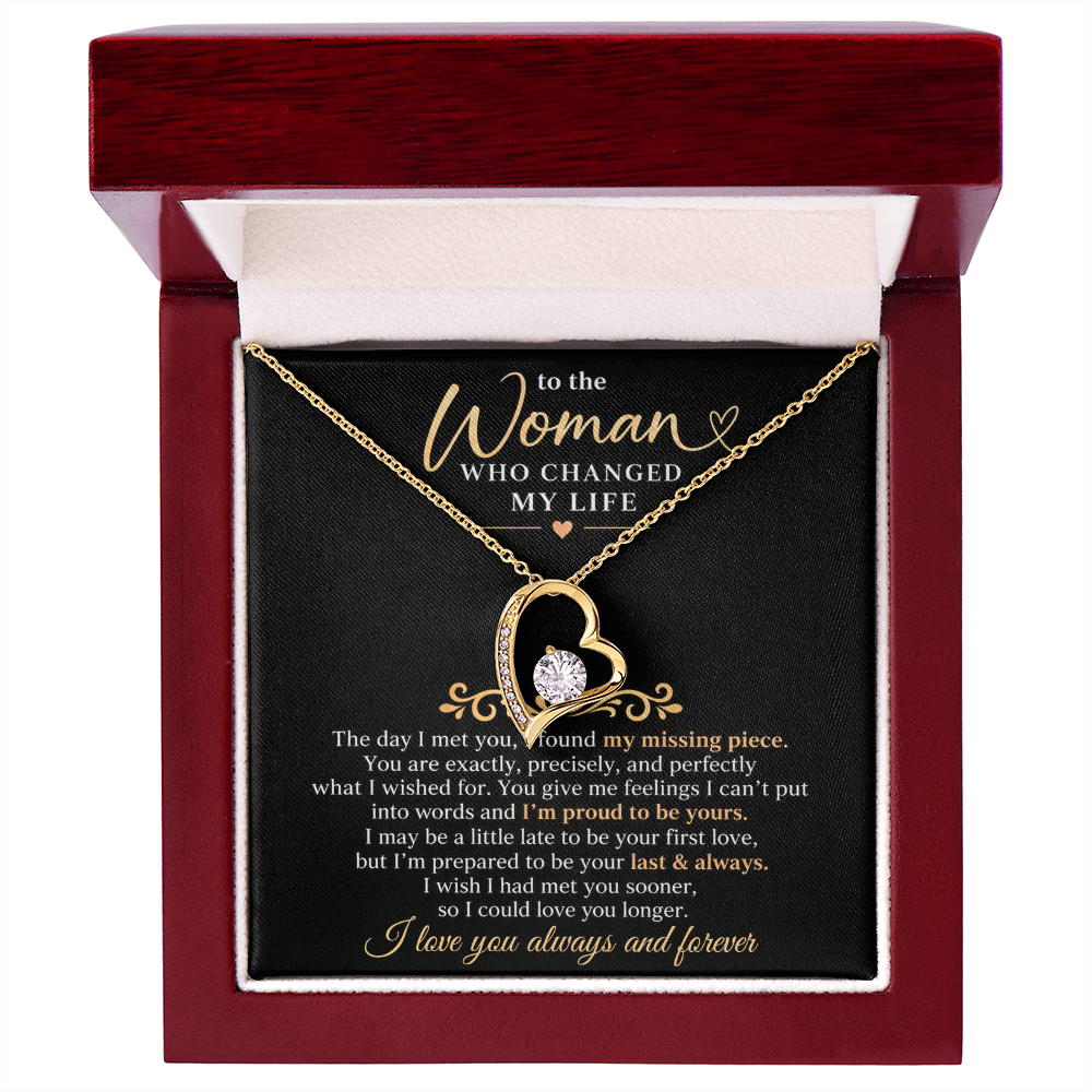 To The Woman Who Changed My Life - Forever Love Necklace