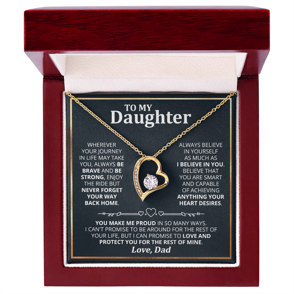 DS-1507590 - Daughter - Wherever your journey - Forever Love Necklace