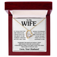 To My Wife - Best Thing - Forever Love Necklace