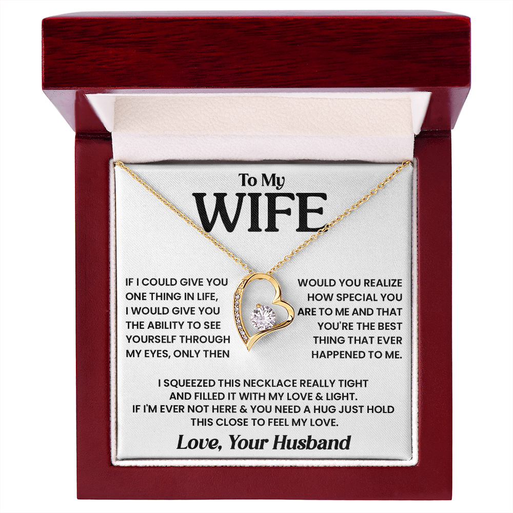 To My Wife - Best Thing - Forever Love Necklace