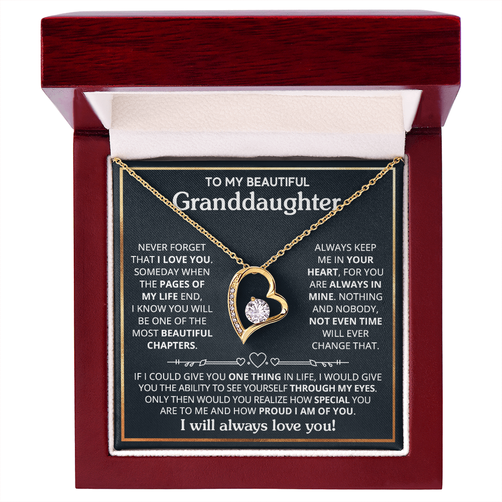 Granddaughter - If I could - Forever Love Necklace