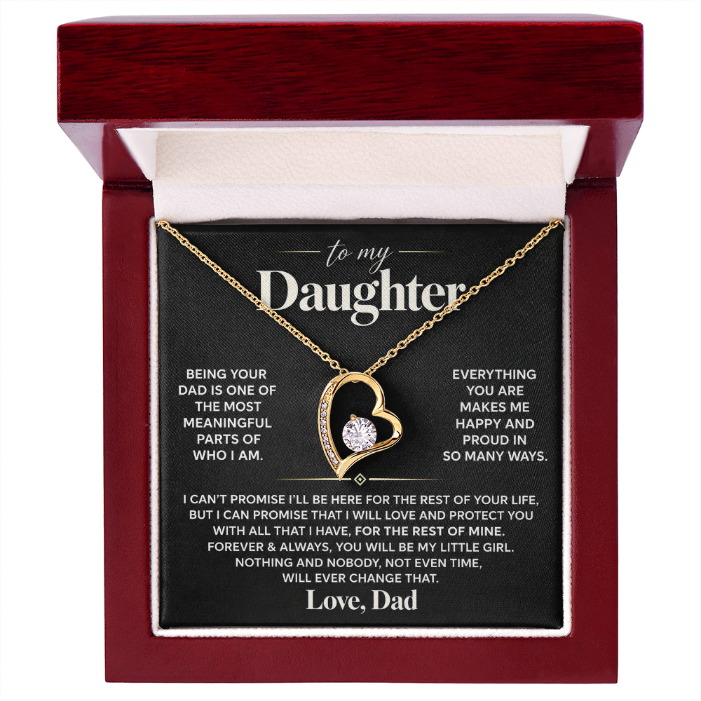 To My Daughter - Being Your Dad - Forever Love Necklace
