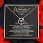To The Woman Who Changed My Life - Lucky In Love Necklaces
