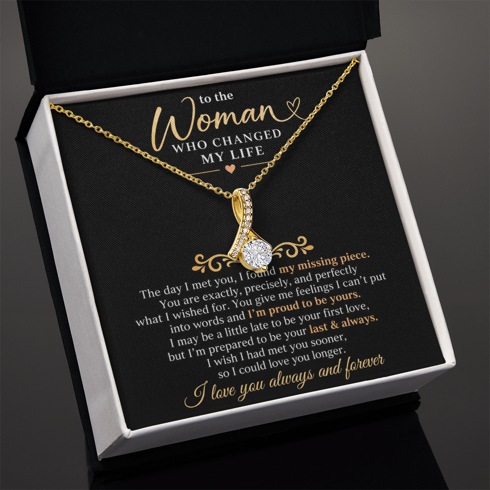 To The Woman Who Changed My Life - Alluring Beauty Necklace