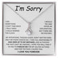 Im Sorry Gifts For Her, Apology Gifts For Her, I Am Sorry Gifts for Wife, Soulmate Gifts - I Take Full Responsibility - Giant Sorry Forgiveness Necklace with Message Card and Gift Box