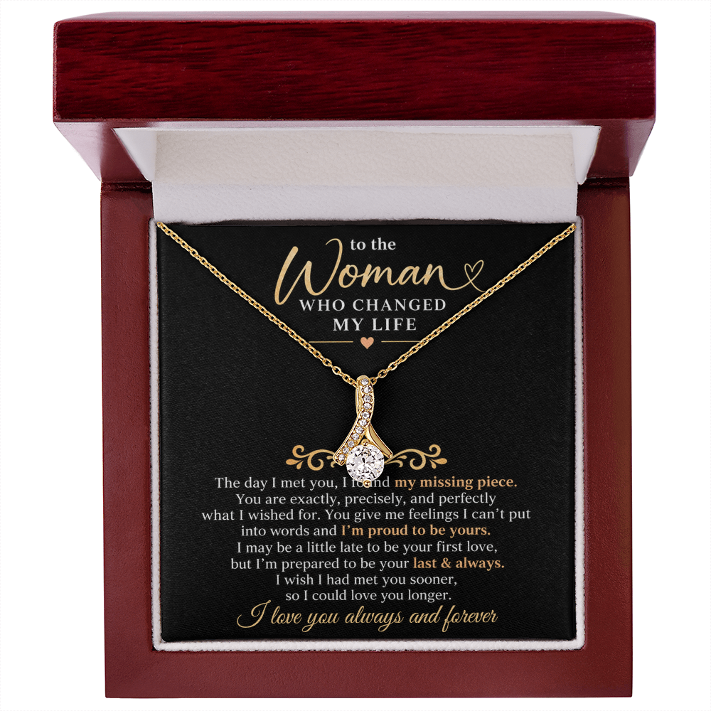 To The Woman Who Changed My Life - Alluring Beauty Necklace