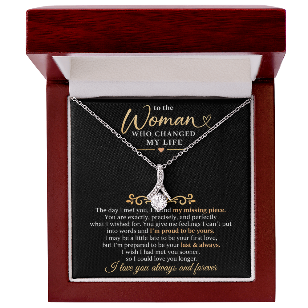 To The Woman Who Changed My Life - Alluring Beauty Necklace