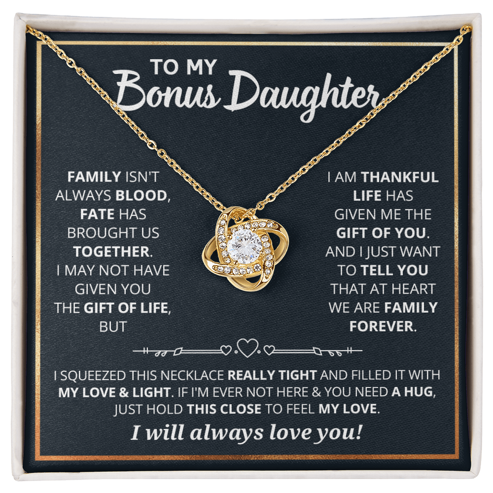 Bonus Daughter - Love Knot Necklace