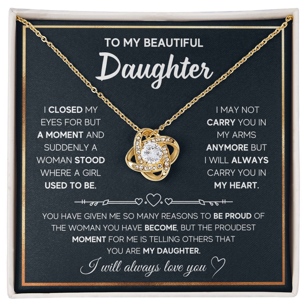 Daughter - A Moment - Love Knot Necklace