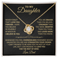 DS-5419370 - Daughter - Dad - Love Knot Necklace - ND
