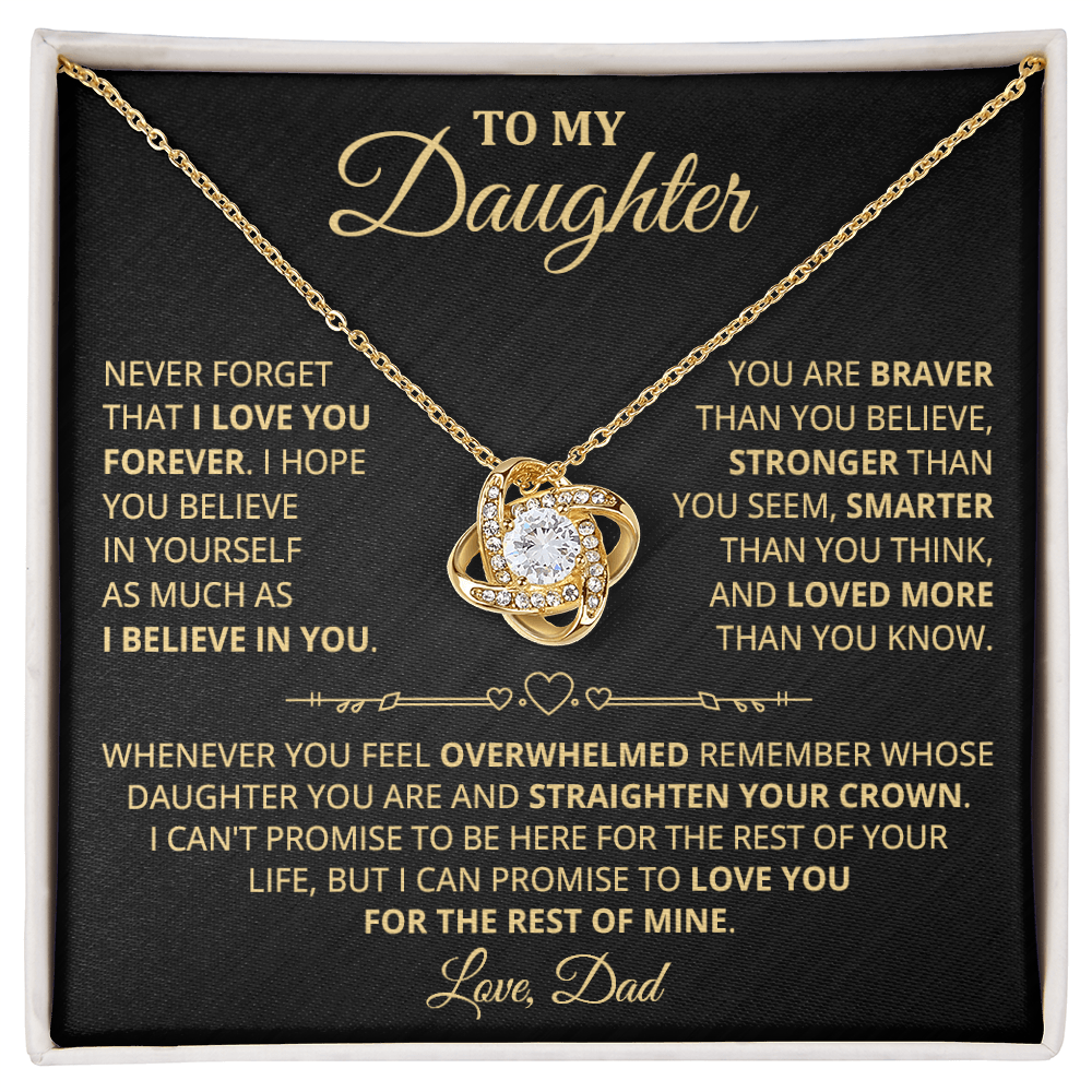 DS-5419370 - Daughter - Dad - Love Knot Necklace - ND