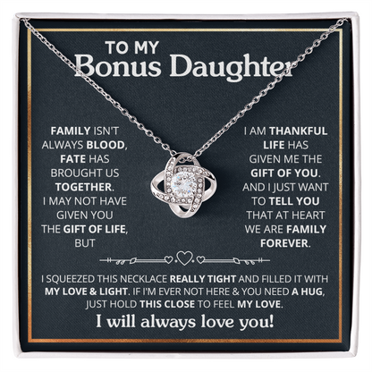 Bonus Daughter - Love Knot Necklace