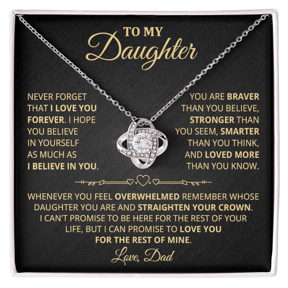 DS-5419370 - Daughter - Dad - Love Knot Necklace - ND