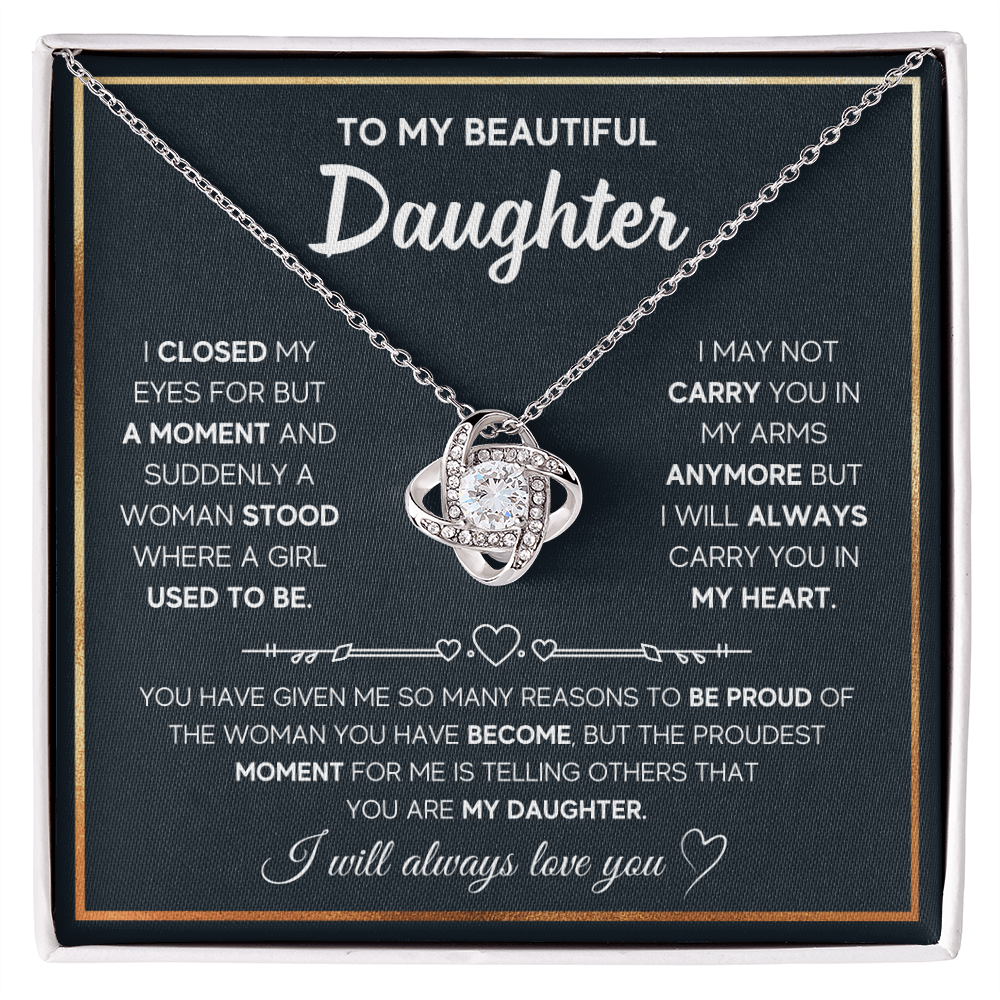 Daughter - A Moment - Love Knot Necklace
