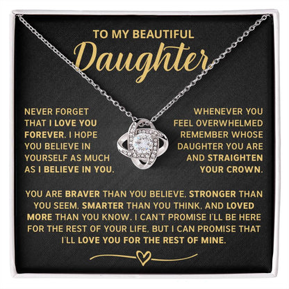 To My Daughter - Never forget that I love you forever - Gold