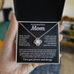 Mom - Without You There Is No Me - Love Knot Necklace