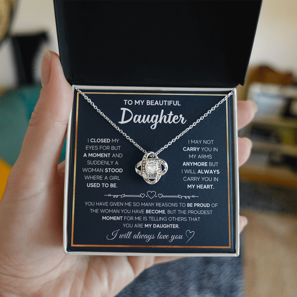 Daughter - A Moment - Love Knot Necklace
