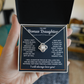 Necklace For Bonus Daughter - I May Not Always - Love Knot Necklace