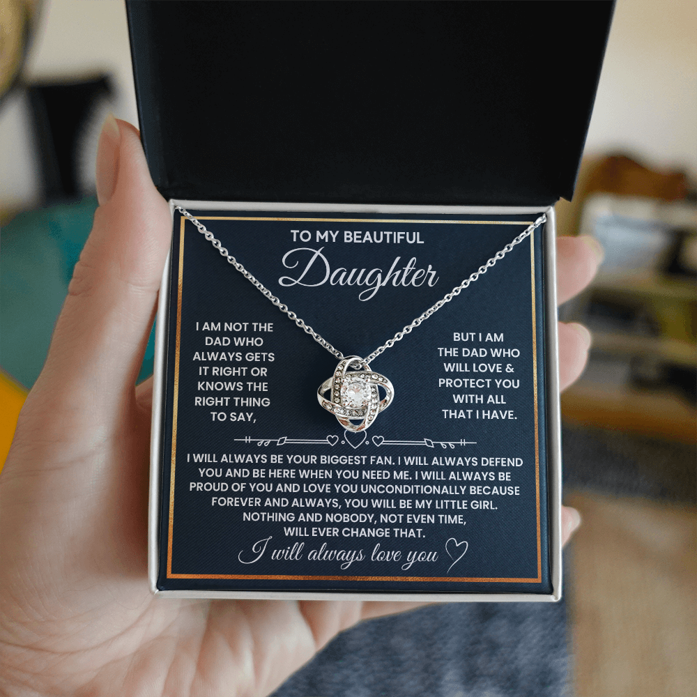 DS-1507597 - Daughter - Biggest fan - Love Knot Necklace