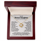 Necklace For Bonus Daughter - Love Knot Necklace - White