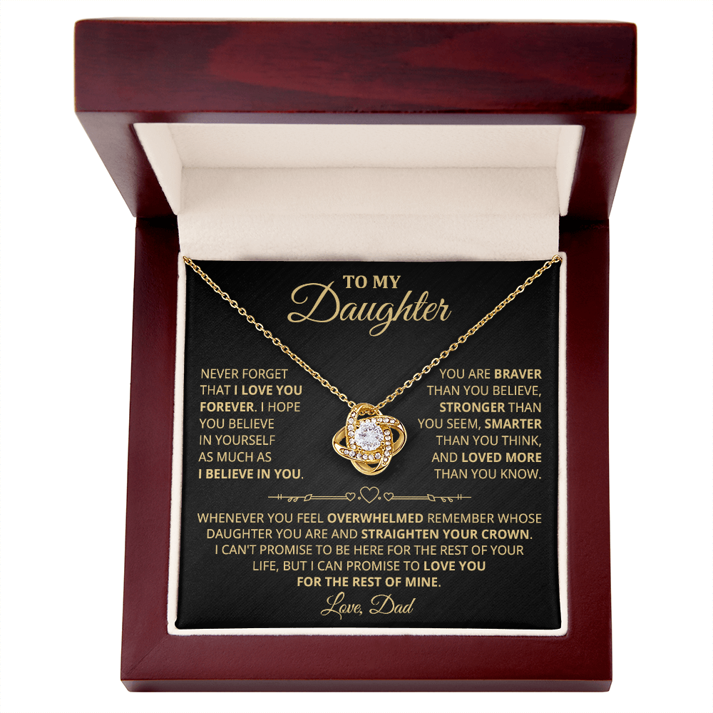 DS-5419370 - Daughter - Dad - Love Knot Necklace - ND